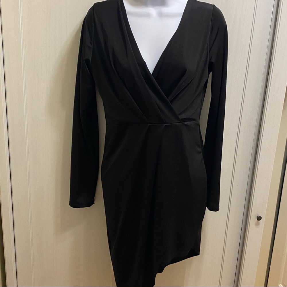 Black Party Dress Long Sleeve